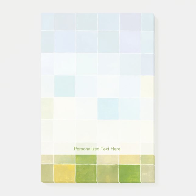 Liggande med flerfärgade pixelrutor post-it block (Framsida)