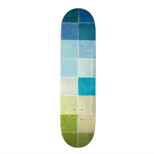 Liggande med flerfärgade pixelrutor skateboard bräda 20 cm