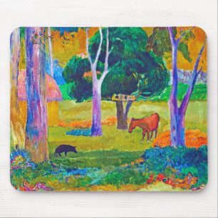 Liggande med Gris och häst, Gauguin Musmatta