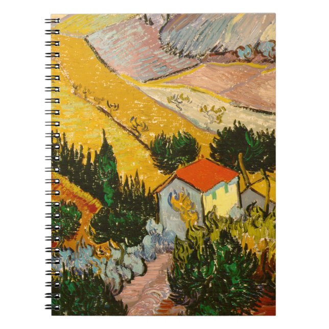 Liggande med House och PloughmaVincent van Gogh Anteckningsbok (Framsidan)