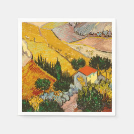 Liggande med House och PloughmaVincent van Gogh Pappersservett