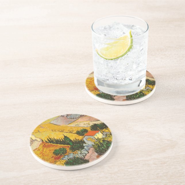 Liggande med House och PloughmaVincent van Gogh Underlägg (Sidan)
