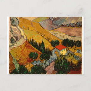 Liggande med House & Plowman, Vincent Van Gogh Vykort