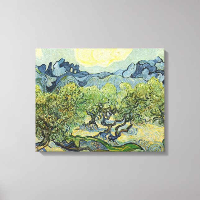 Liggande med Olive Vincent Willem van Gogh Canvastryck (Framsida)