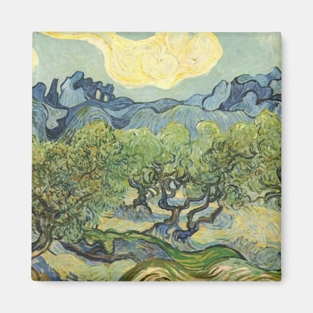 Liggande med Olive Vincent Willem van Gogh Magnet (Framsidan)