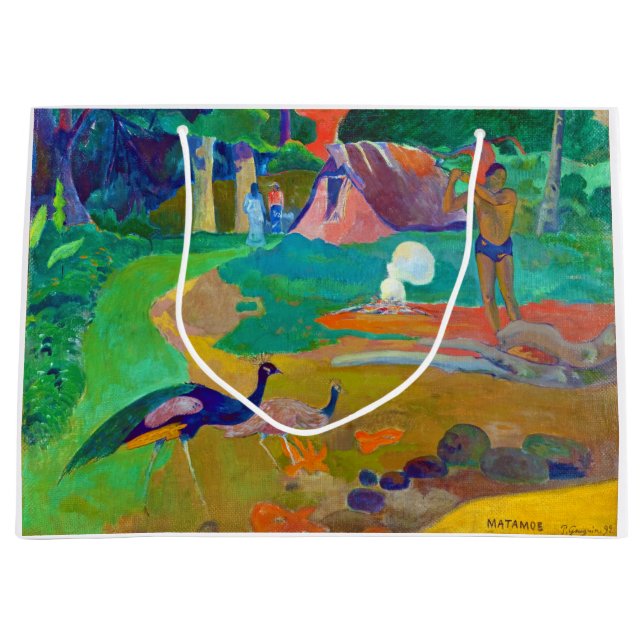 Liggande med Peacocks, Gauguin (Framsidan)