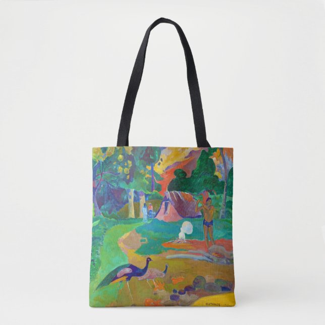 Liggande med Peacocks, Gauguin Tygkasse (Framsida)