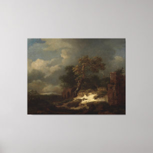 Liggande med Ruins, Jacob Isaacksz. van Ruisdael Canvastryck