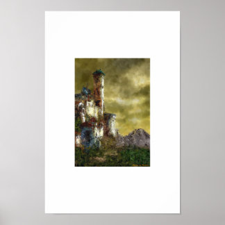 Liggande med slott III Poster