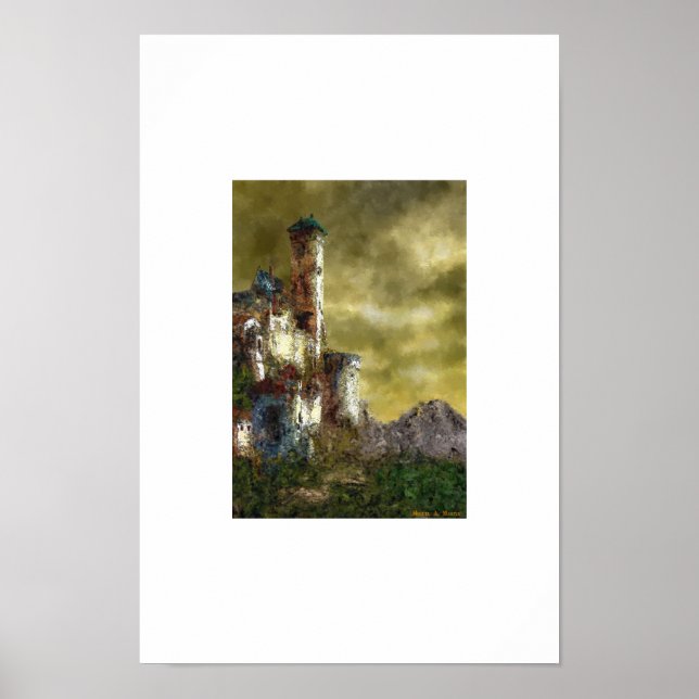 Liggande med slott III Poster (Framsidan)