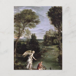 Liggande med Tobias-lastrummet över fisken Vykort