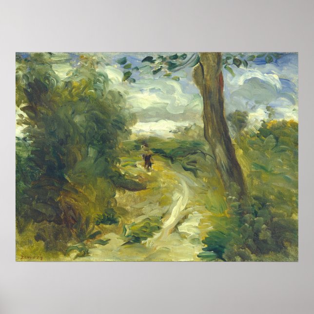 Liggande mellan Storms - Auguste Renoir Fine Art Poster (Framsidan)