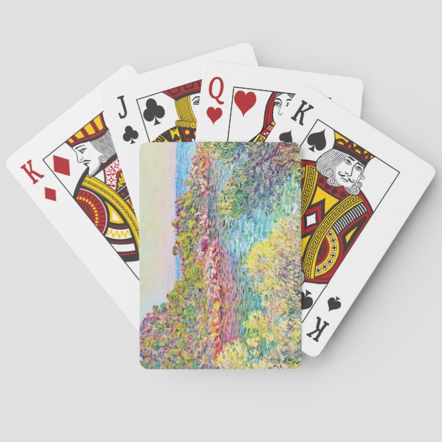 Liggande nära Monte Carlo (av Claude Monet) Casinokort (Baksidan)