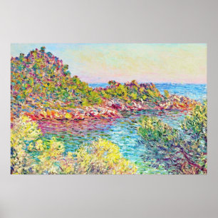 Liggande nära Monte Carlo (av Claude Monet) Poster