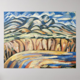 Liggande, New mexico efter Marsden Hartley, konst Poster
