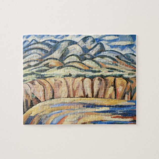 Liggande, New mexico efter Marsden Hartley, konst Pussel (Horisontell)