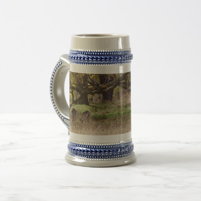 Liggande och Deers Grått/Blue 22 oz Stein Sejdel (Framsida vänster)