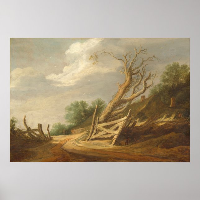 Liggande öppet Grind, Pieter Molijn Fine Art Poste Poster (Framsidan)