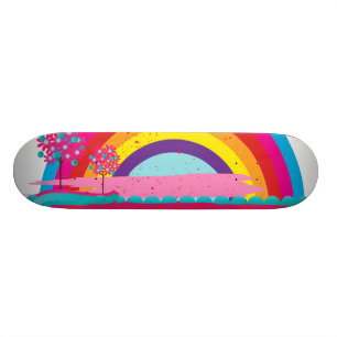 Liggande regnbåge skateboard bräda 20 cm