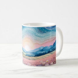 Liggande Rosa Happity Kaffemugg