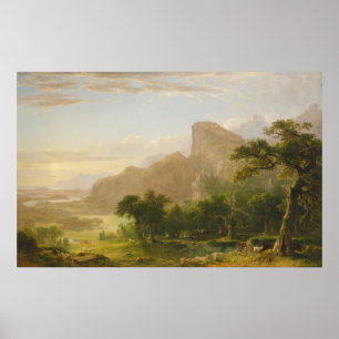Liggande - scen från "Thanatopsis" 1850 Poster