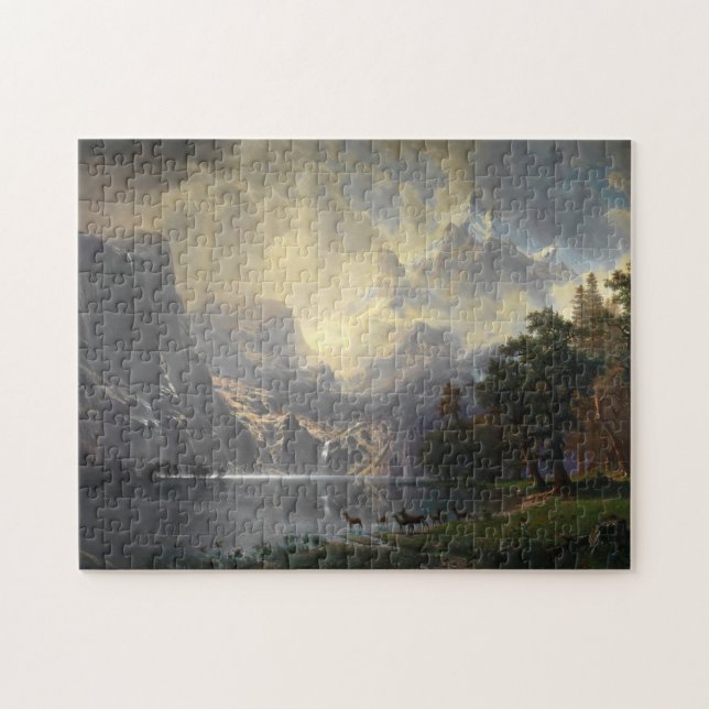 Liggande Sierra Nevada Albert Bierstadt Pussel (Horisontell)