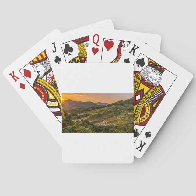 Liggande Spel Kort (Baksidan)