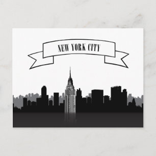 Liggande stad New York City, New York Vykort