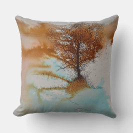 Liggande Träd Art Kudde