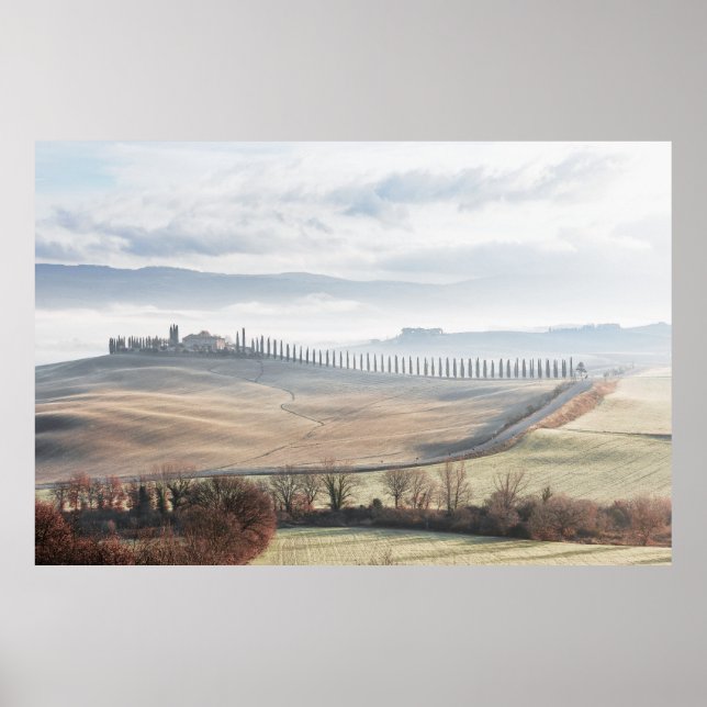 Liggande Tuscany Soft Färg Poster (Framsidan)