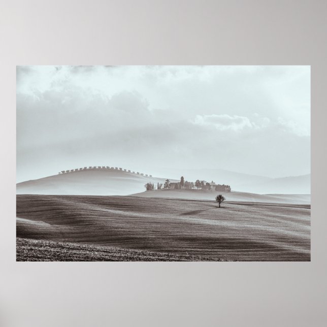 Liggande Tuscany Soft Färg Poster (Framsidan)