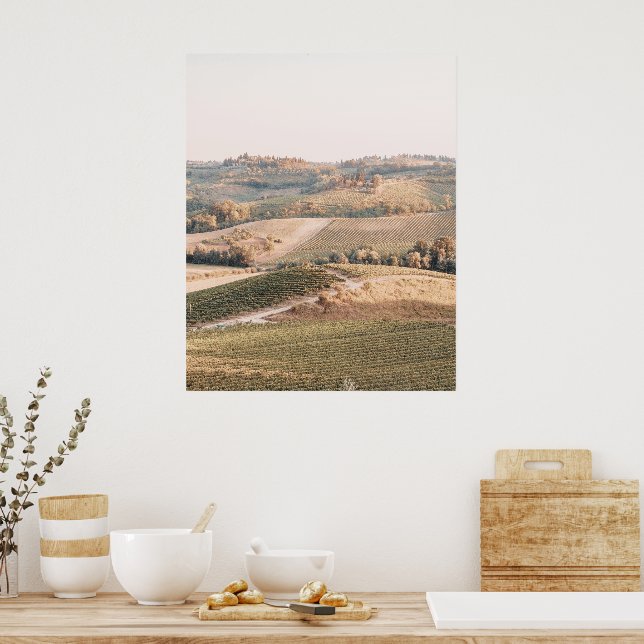 Liggande Tuscany Soft Färg Poster (Kök)