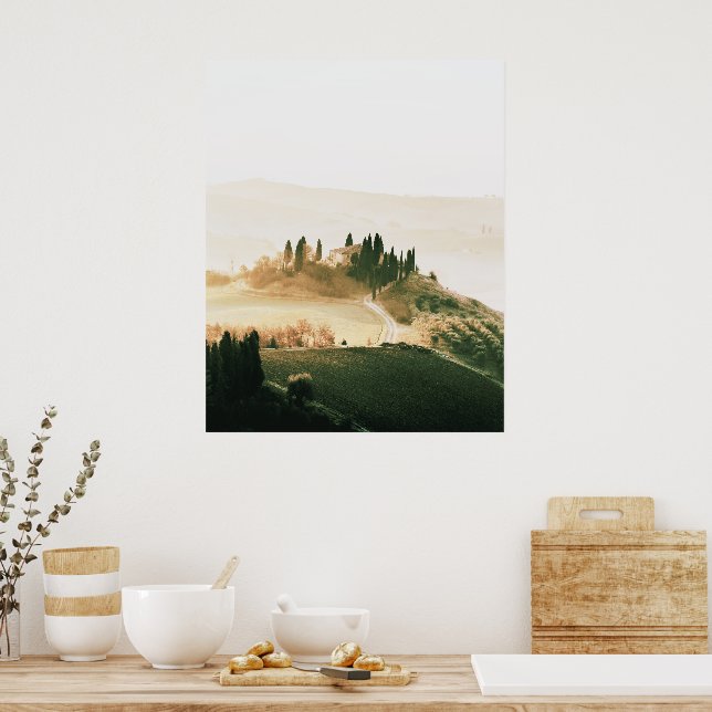 Liggande Tuscany Soft Färg Poster (Kök)