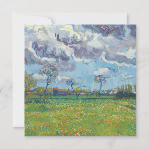 Liggande under Stormy Himlar Vincent Gogh