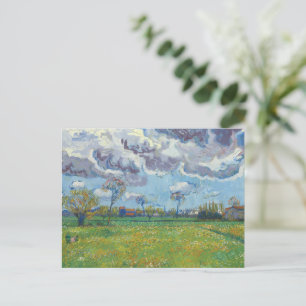 Liggande under Stormy Himlar Vincent Gogh Vykort