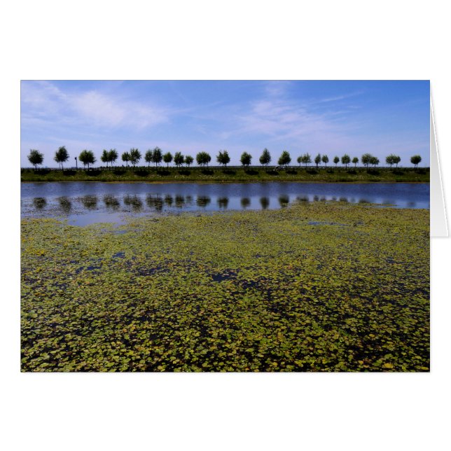 Liggande vattendrag hälsningskort (Framsidan Horizontal)