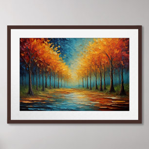 Liggande Vibrant Färg Fauvism Impressionist 3:2 Poster