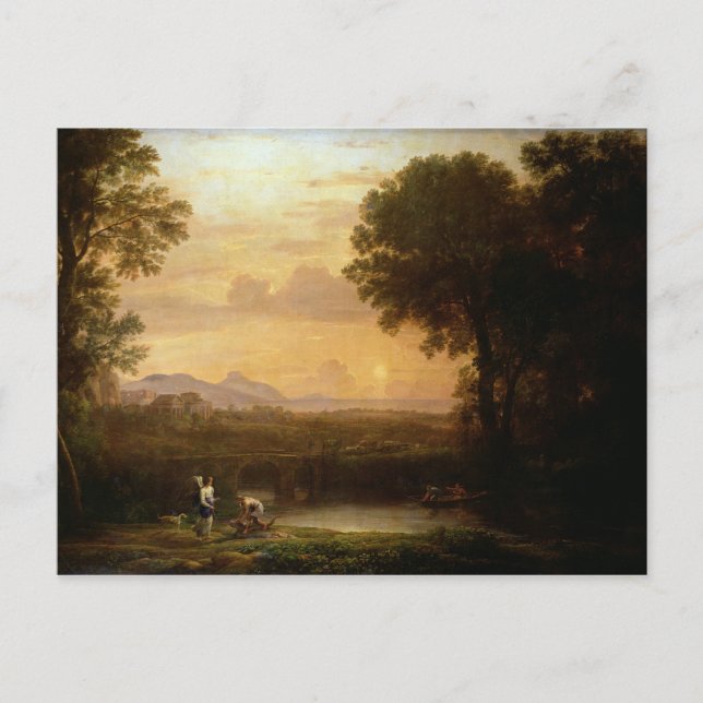 Liggande vid Dusk Vykort (Framsida)