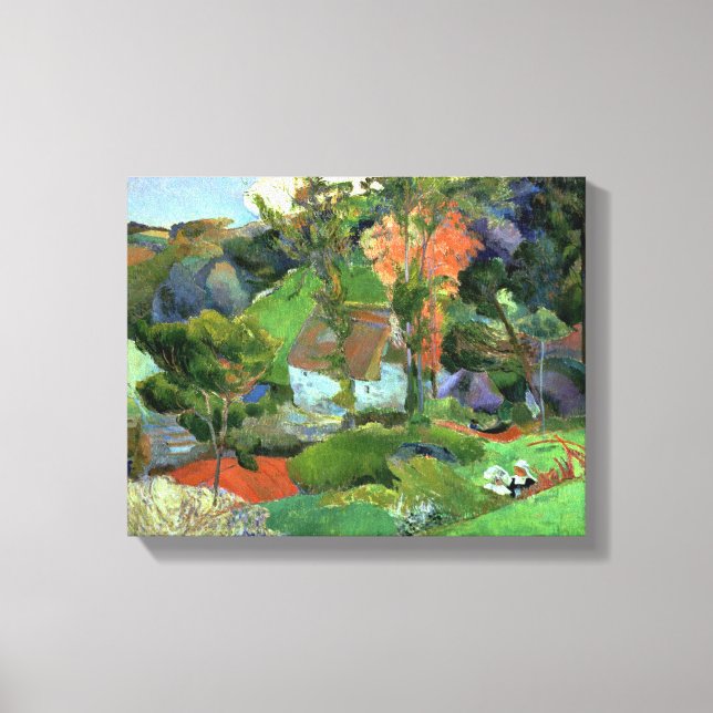 Liggande vid Pont Aven, 1888 Canvastryck (Framsida)