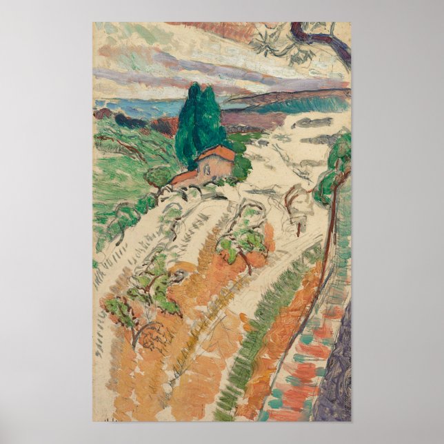 Liggande vid St Tropez Matisse Poster (Framsidan)