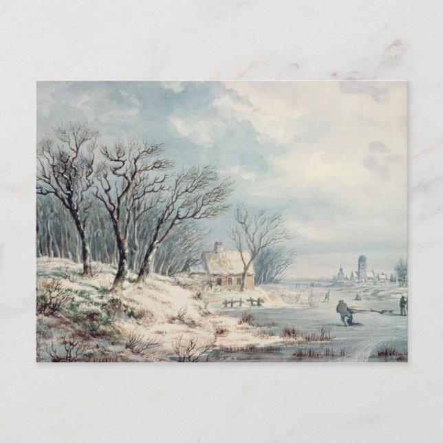 Liggande: Vinter Vykort (Framsida)