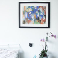Liggende tjur av Franz Marc, Vintage kubism konst