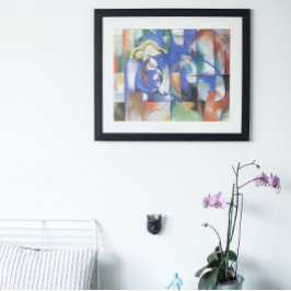 Liggende tjur av Franz Marc, Vintage kubism konst Poster