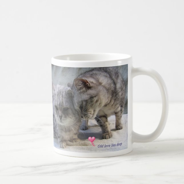 ligger djup… kattmugg för gammal kärlek kaffemugg (Höger)