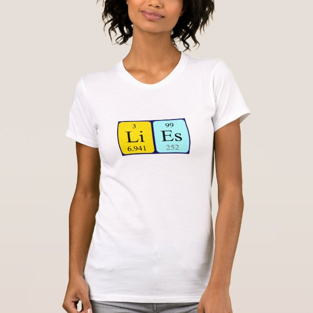 Ligger periodisk bordnamnskjorta tee (Framsida)