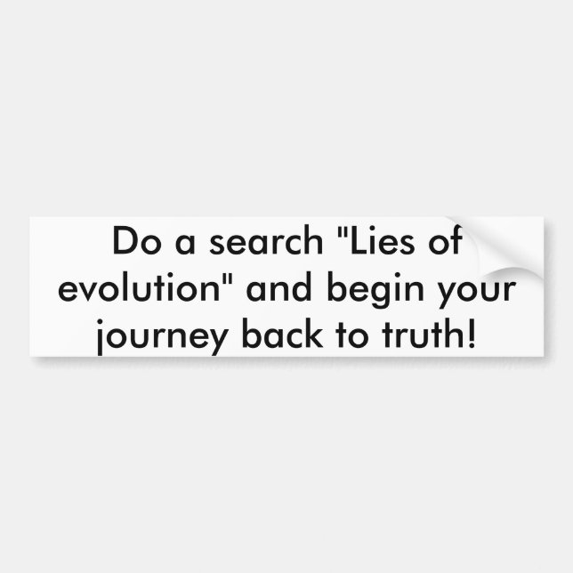 Liggert av evolution bildekal (Framsidan)