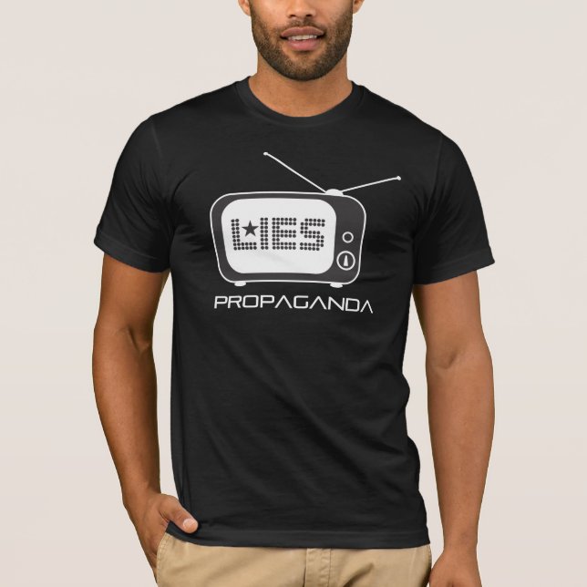 Liggert konventionellt massmedia t shirt (Framsida)