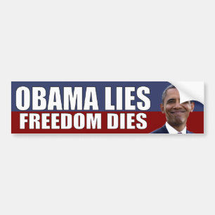 Liggra Obama - frihet dör Bildekal