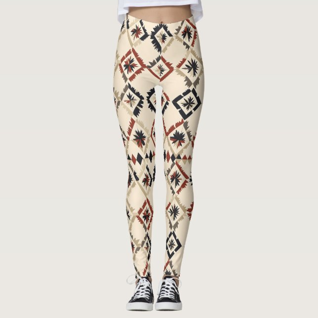 Light Abstrakt Mönster Leggings (Framsida)