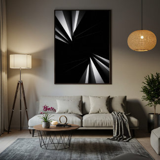 Light Abyss Geometry Canvastryck